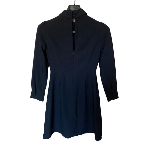 Topshop Black Button Shirt Dress Size 4 US / 8 UK - Picture 4 of 9